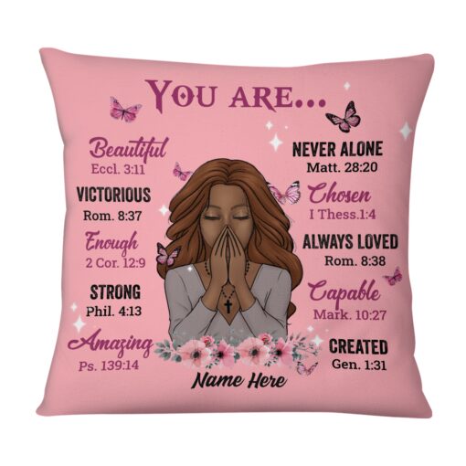 Personalized Daughter God You Are Pillow