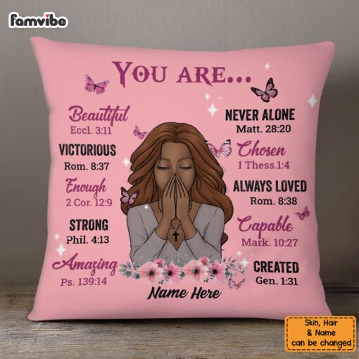 Personalized Daughter God You Are Pillow