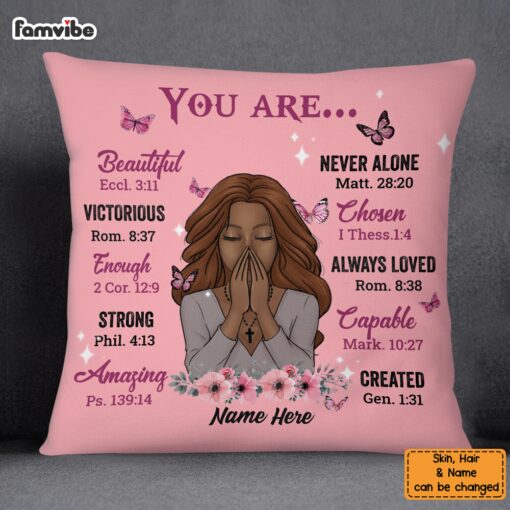 Personalized Daughter God You Are Pillow