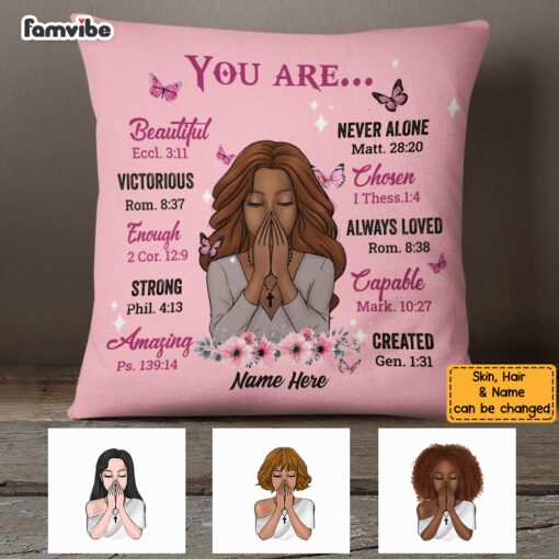 Personalized Daughter God You Are Pillow