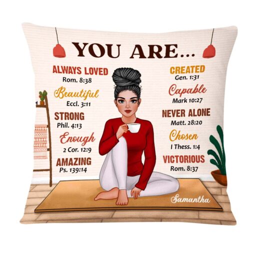 Personalized Daughter Granddaughter Self Love You Are Beautiful Loved Pillow