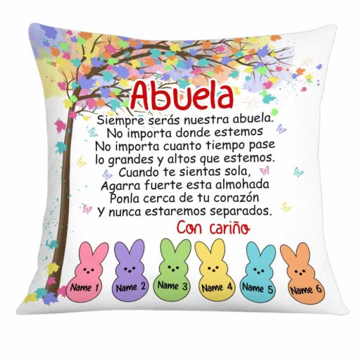 Personalized Daughter Granddaughter Son Grandson To Spanish Mom Grandma Pillow