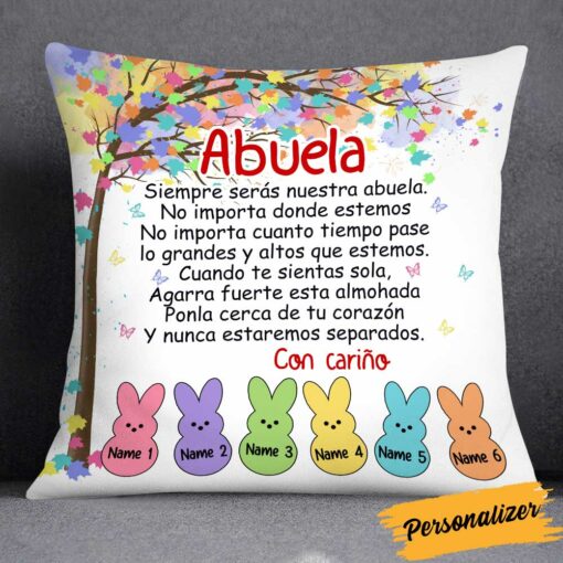 Personalized Daughter Granddaughter Son Grandson To Spanish Mom Grandma Pillow