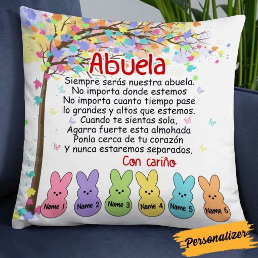 Personalized Daughter Granddaughter Son Grandson To Spanish Mom Grandma Pillow