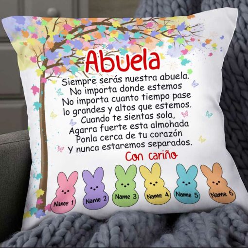 Personalized Daughter Granddaughter Son Grandson To Spanish Mom Grandma Pillow