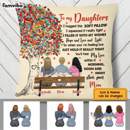 Personalized Daughter Love Tree Pillow