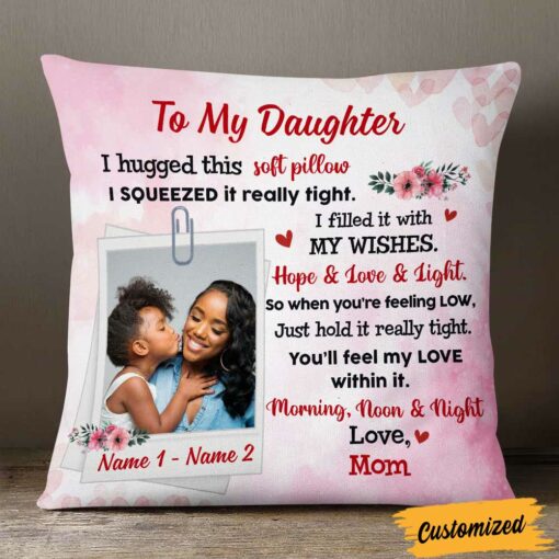 Personalized Daughter Photo Pillow