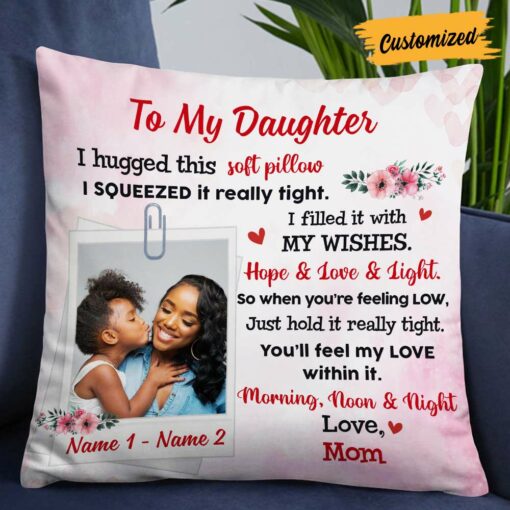 Personalized Daughter Photo Pillow