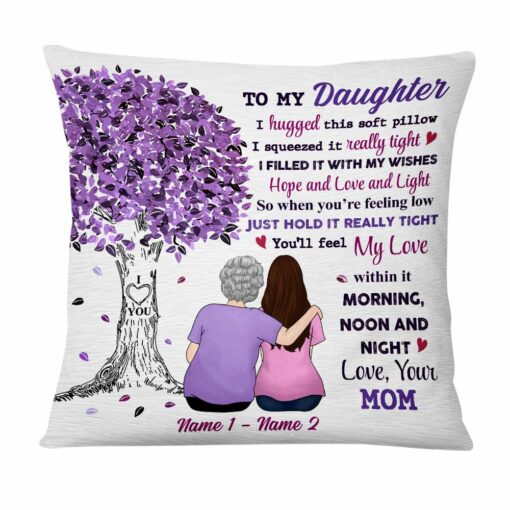 Personalized Daughter Tree Pillow