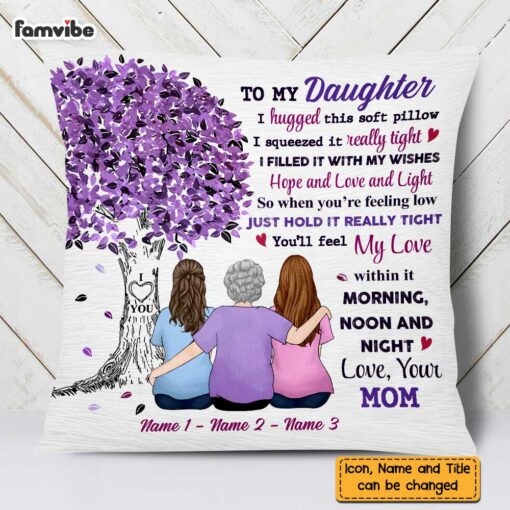 Personalized Daughter Tree Pillow