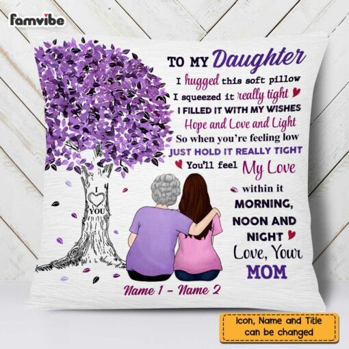 Personalized Daughter Tree Pillow