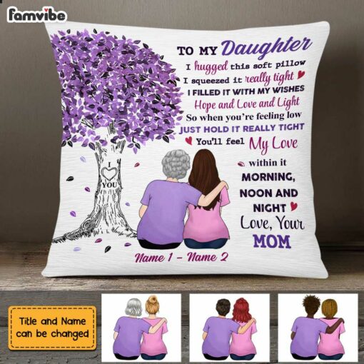 Personalized Daughter Tree Pillow