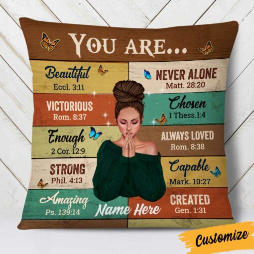 Personalized Daughter You Are Beautiful Pillow