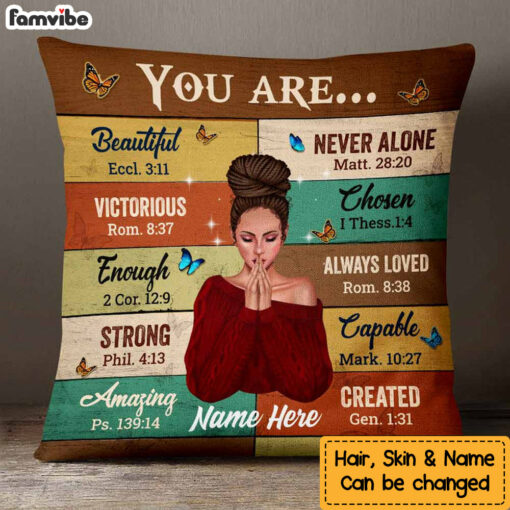 Personalized Daughter You Are Beautiful Pillow