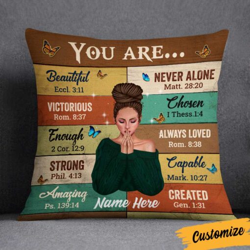 Personalized Daughter You Are Beautiful Pillow