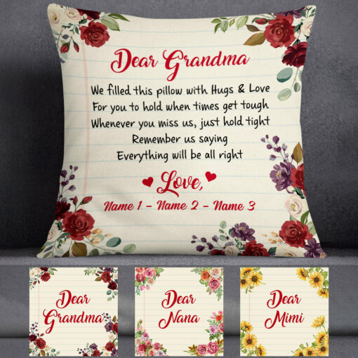 Personalized Dear Grandma Pillow