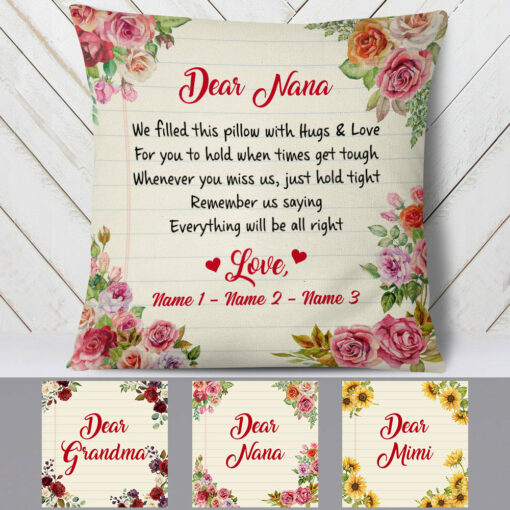 Personalized Dear Grandma Pillow