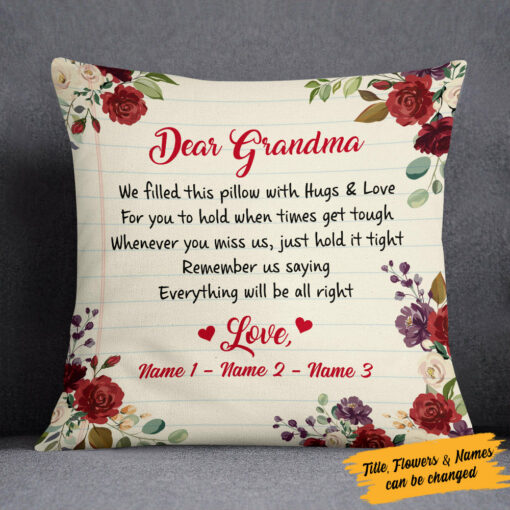 Personalized Dear Grandma Pillow