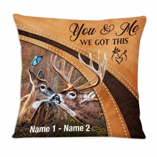 Personalized Deer Hunting Couple We Got This Pillow