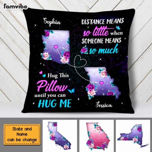 Personalized Distance Means So Little Long Distance Pillow