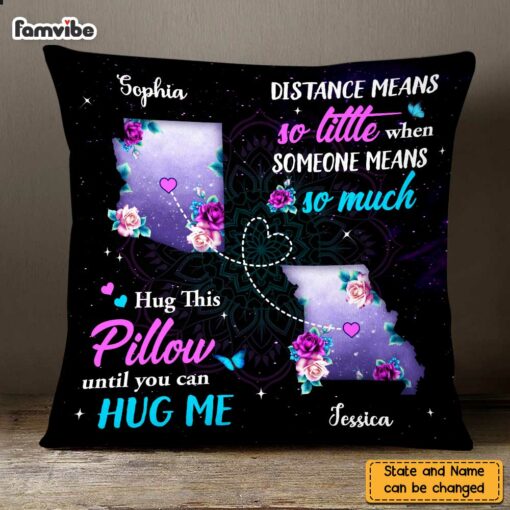 Personalized Distance Means So Little Long Distance Pillow