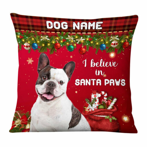 Personalized Dog Cat Christmas Photo Pillow