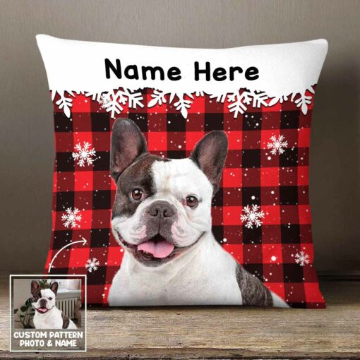 Personalized Dog Cat Christmas Pillow