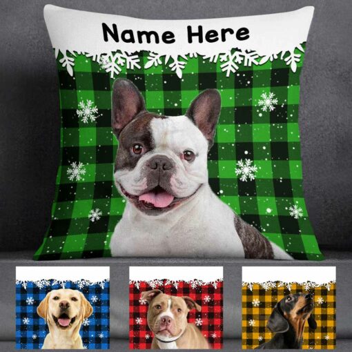 Personalized Dog Cat Christmas Pillow