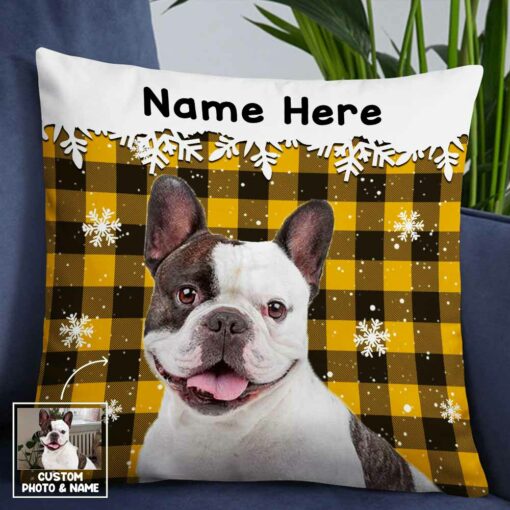 Personalized Dog Cat Christmas Pillow