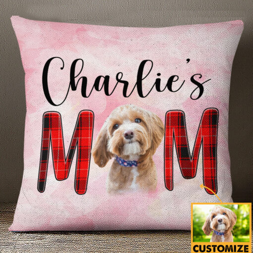 Personalized Dog Cat Mom Photo Pillow