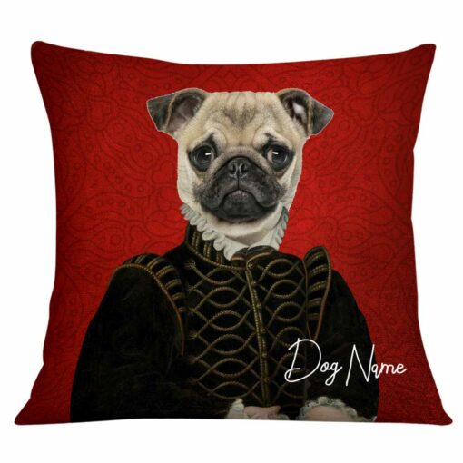 Personalized Dog Cat Photo Renaissance Pillow