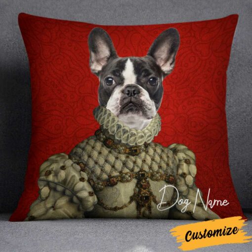 Personalized Dog Cat Photo Renaissance Pillow