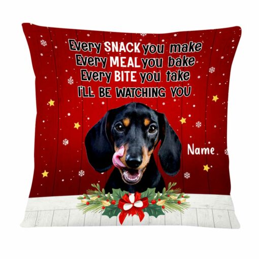 Personalized Dog Cat Photo Watching Pillow