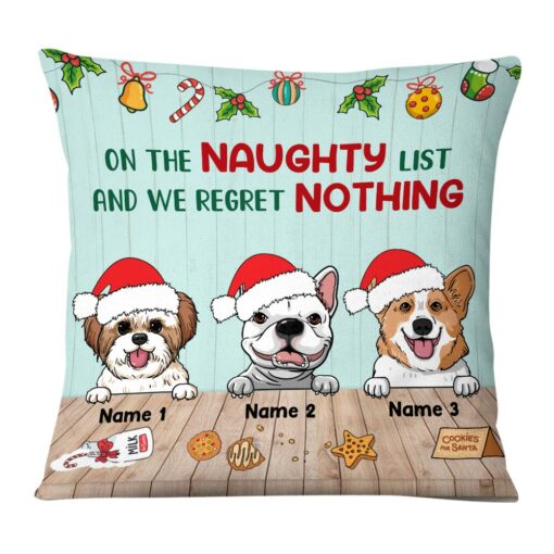 Personalized Dog Christmas Pillow