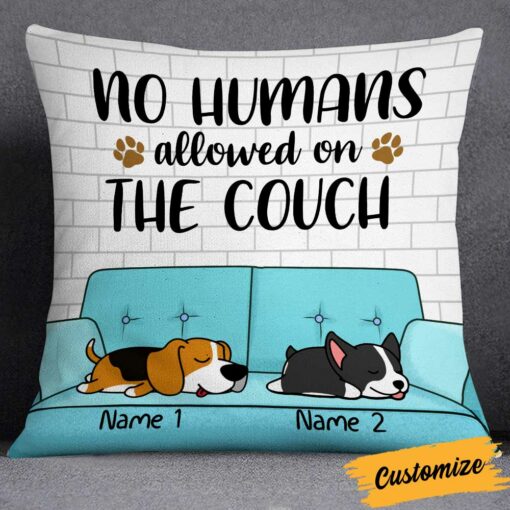 Personalized Dog Couch No Human Pillow