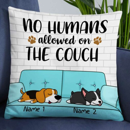 Personalized Dog Couch No Human Pillow