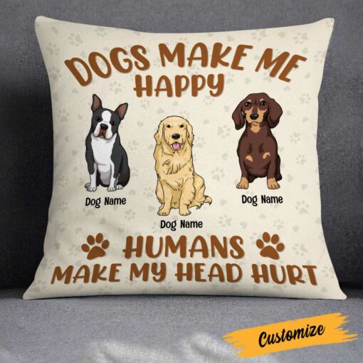 Personalized Dog Icon Pillow