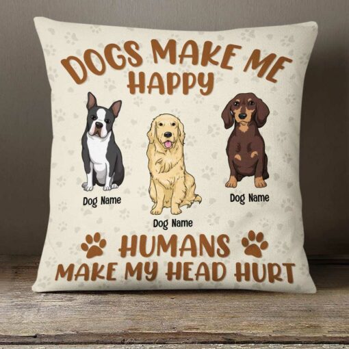 Personalized Dog Icon Pillow