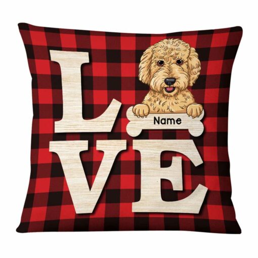 Personalized Dog Love Pillow