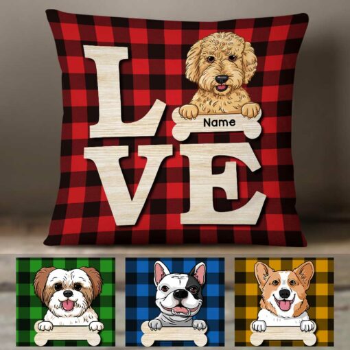 Personalized Dog Love Pillow