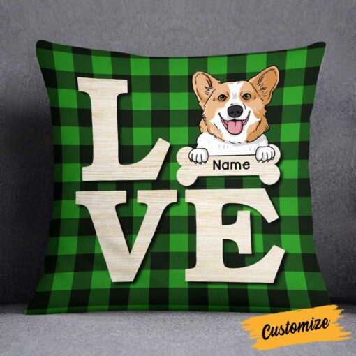 Personalized Dog Love Pillow