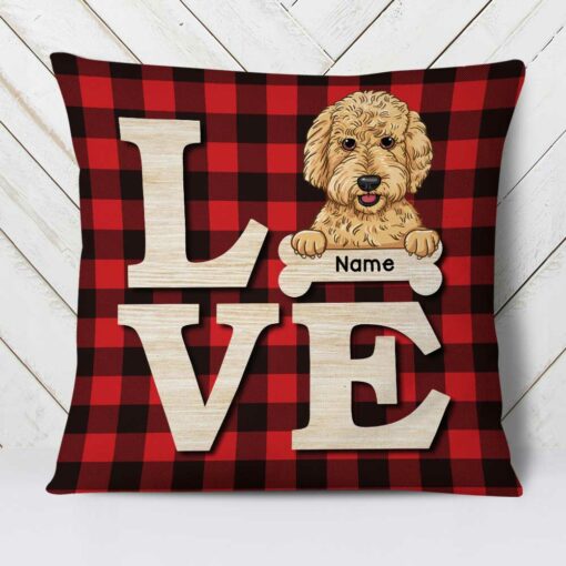 Personalized Dog Love Pillow