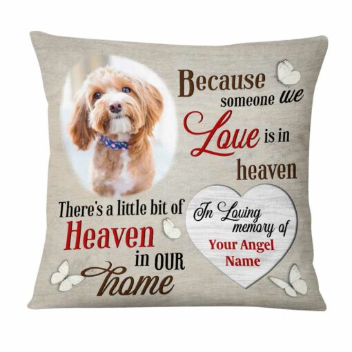 Personalized Dog Memo Heaven In Home Pillow