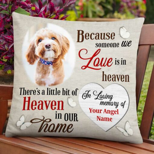 Personalized Dog Memo Heaven In Home Pillow