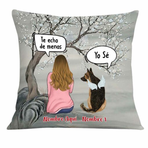 Personalized Dog Memo Spanish Perro Perra Pillow