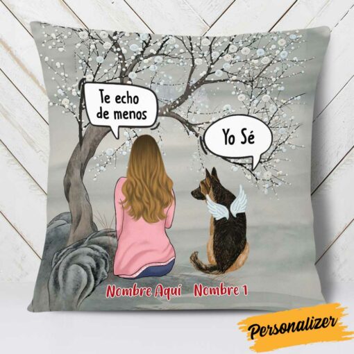 Personalized Dog Memo Spanish Perro Perra Pillow