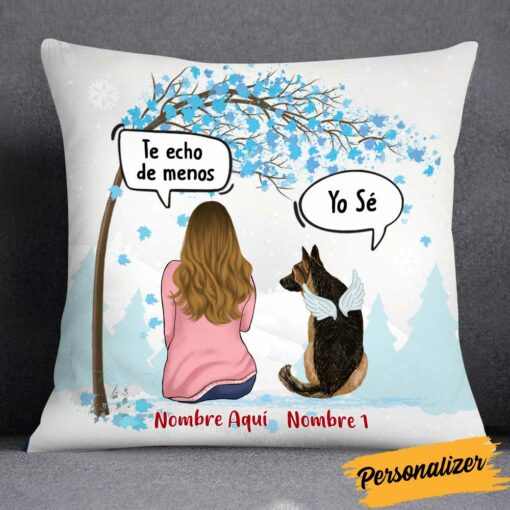 Personalized Dog Memo Spanish Perro Perra Pillow