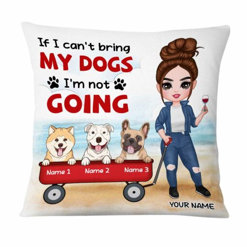 Personalized Dog Mom Dad Pillow