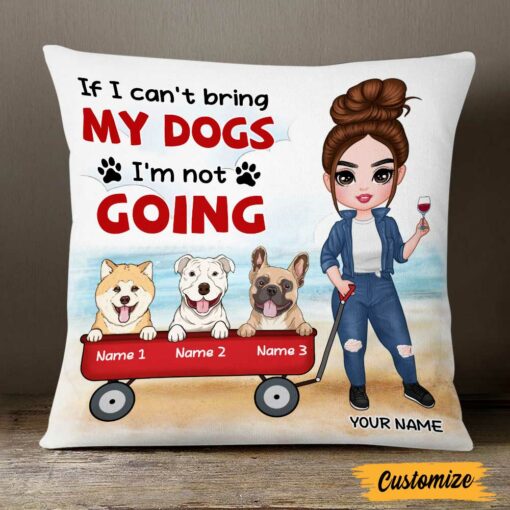 Personalized Dog Mom Dad Pillow