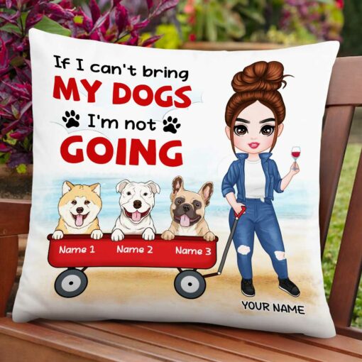 Personalized Dog Mom Dad Pillow